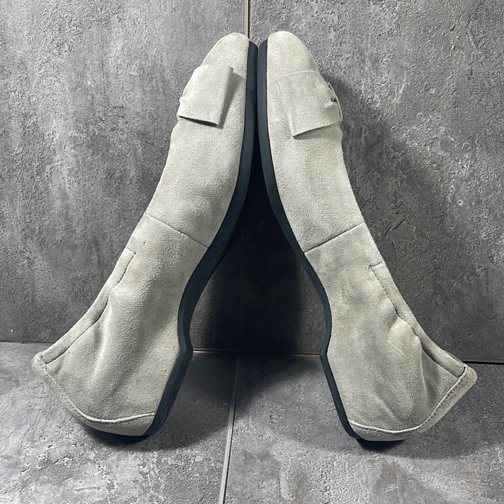 Dansko Lina Bow Pump Suede Stone Grey Ballet Flats - Picture 5 of 8